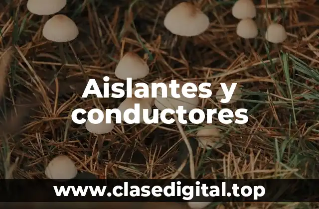 Aislantes y conductores