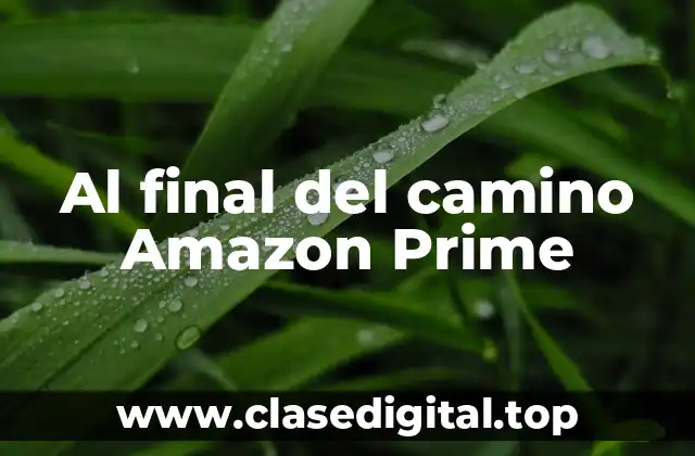 Al final del camino Amazon Prime