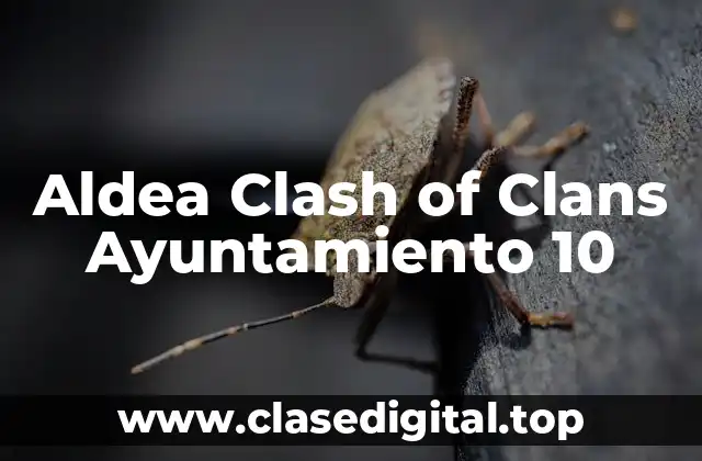 Aldea Clash of Clans Ayuntamiento 10
