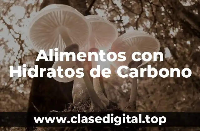 Alimentos con Hidratos de Carbono