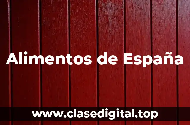 Alimentos de España