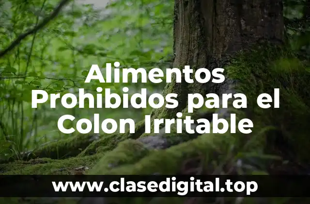 ¿Qué Alimentos Debemos Evitar con Colon Irritable?