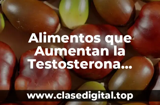Alimentos que Aumentan la Testosterona Masculina
