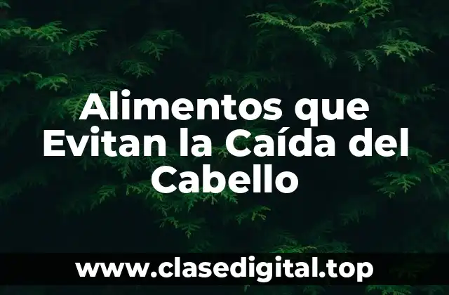 Alimentos que Evitan la Caída del Cabello