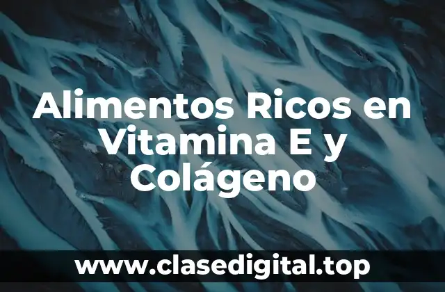 Alimentos Ricos en Vitamina E y Colágeno