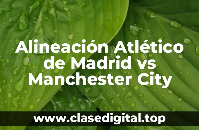 La Alineación del Atlético de Madrid