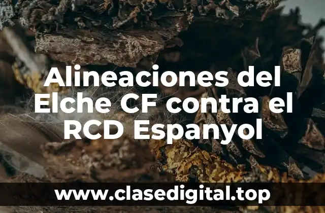 Alineaciones del Elche CF contra el RCD Espanyol