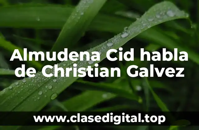 ¿Cómo se conocieron Almudena Cid y Christian Galvez?