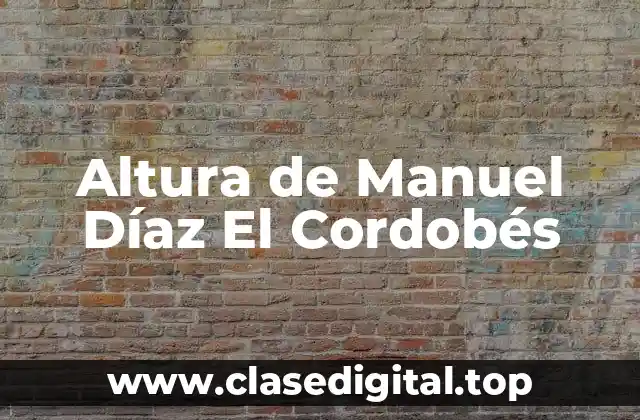 La Vida y Carrera de Manuel Díaz El Cordobés