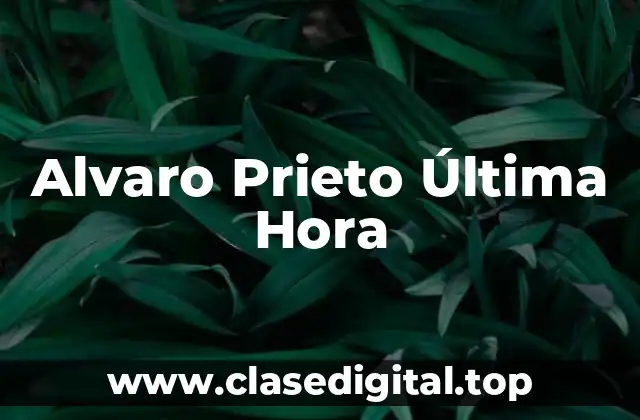 Alvaro Prieto Última Hora