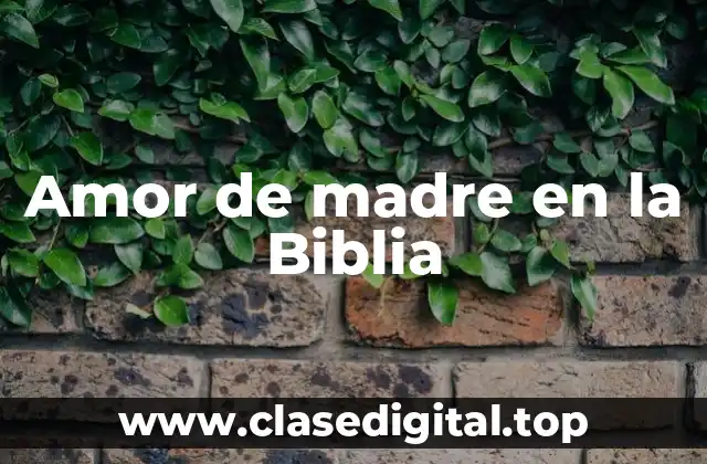 Amor de madre en la Biblia