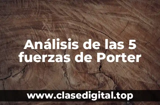 Análisis de las 5 fuerzas de Porter