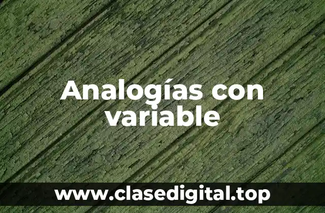 Analogías con variable