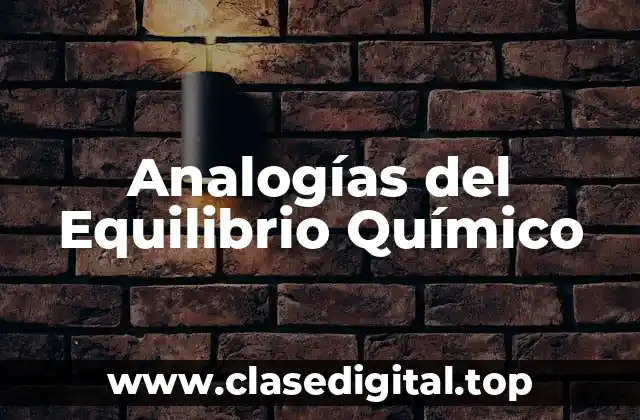 Analogías del Equilibrio Químico