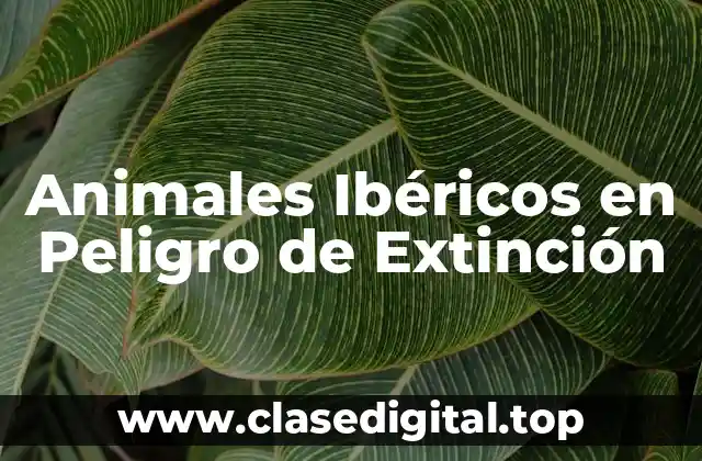 Animales Ibéricos en Peligro de Extinción