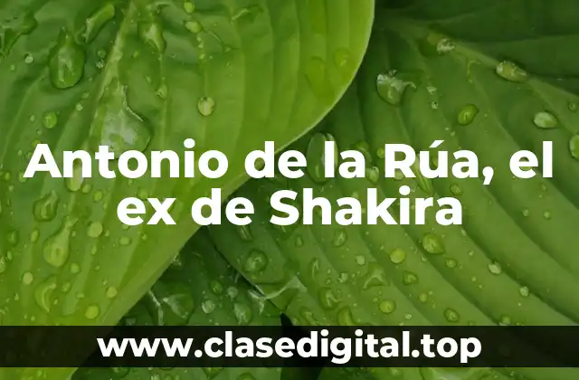 Antonio de la Rúa, el ex de Shakira