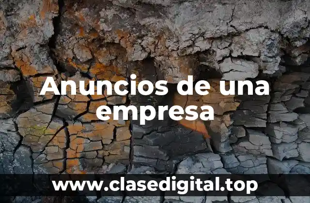 Anuncios de una empresa