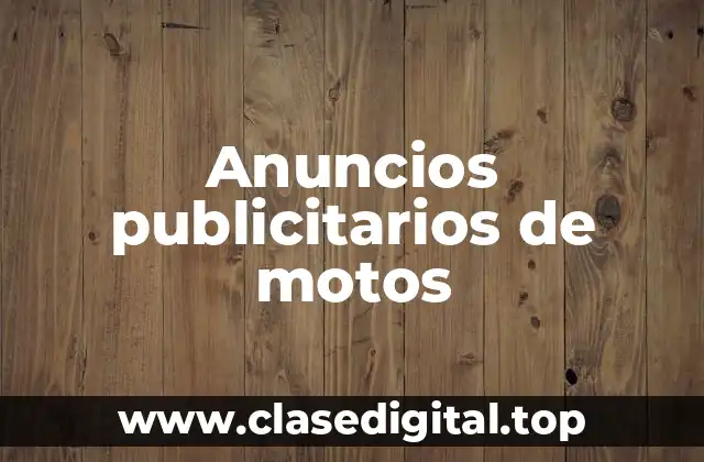 Anuncios publicitarios de motos