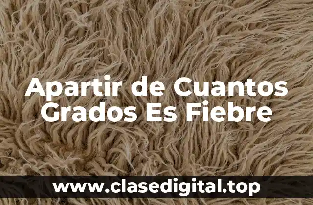 Apartir de Cuantos Grados Es Fiebre