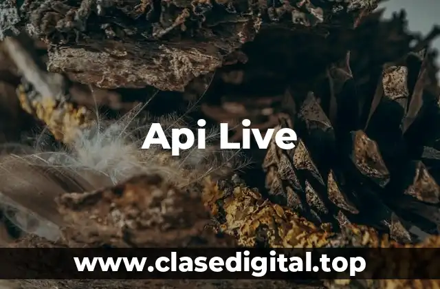 Api Live
