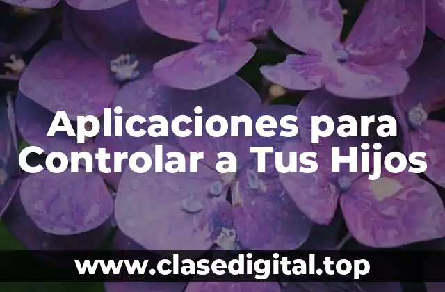 Aplicaciones para Controlar a Tus Hijos