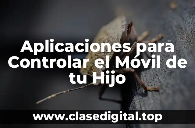 Aplicaciones para Controlar el Móvil de tu Hijo