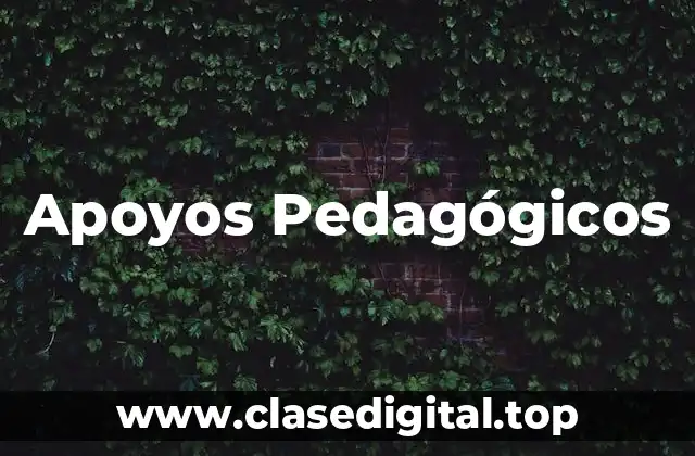 Apoyos Pedagógicos