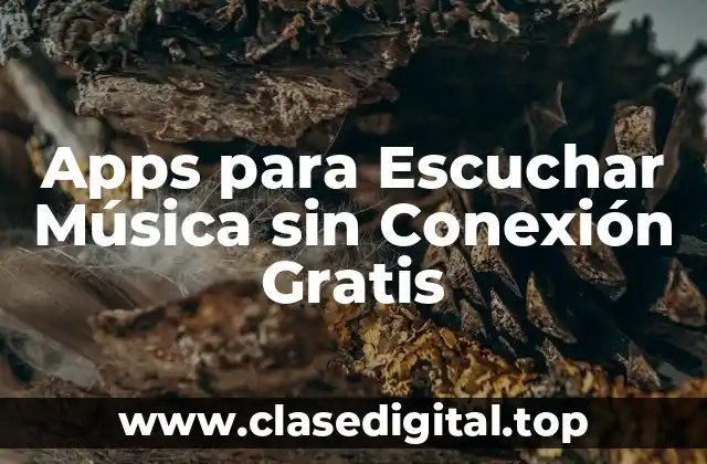 Apps para Escuchar Música sin Conexión Gratis