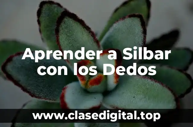 Aprender a Silbar con los Dedos