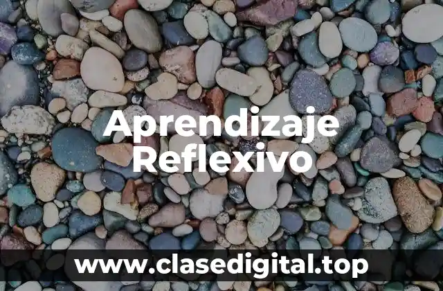 Aprendizaje Reflexivo