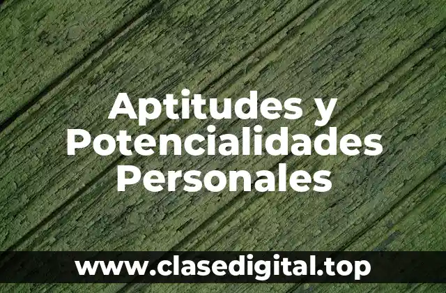 Aptitudes y Potencialidades Personales