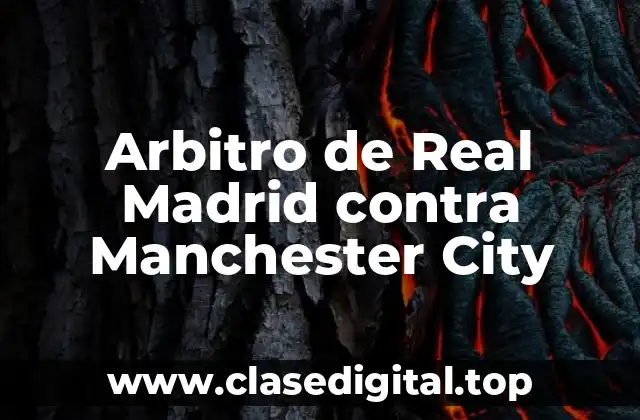 Arbitro de Real Madrid contra Manchester City
