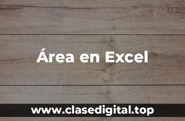 Área en Excel