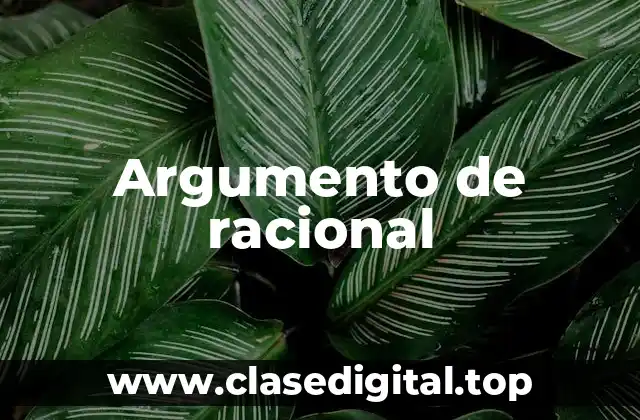 Argumento de racional