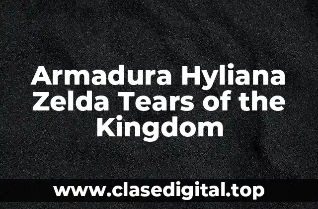 Armadura Hyliana Zelda Tears of the Kingdom