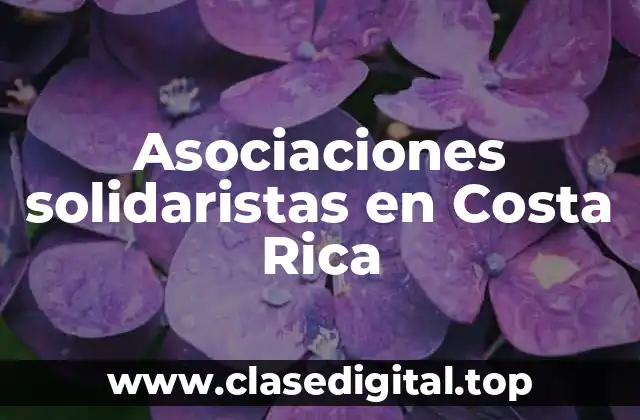 Asociaciones solidaristas en Costa Rica