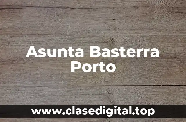 Asunta Basterra Porto