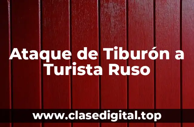 Ataque de Tiburón a Turista Ruso