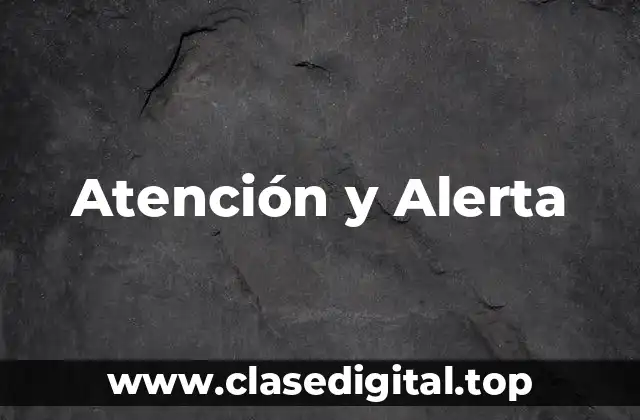 Atención y Alerta