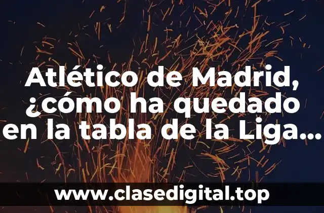 Análisis de la temporada 2020-2021 del Atlético de Madrid