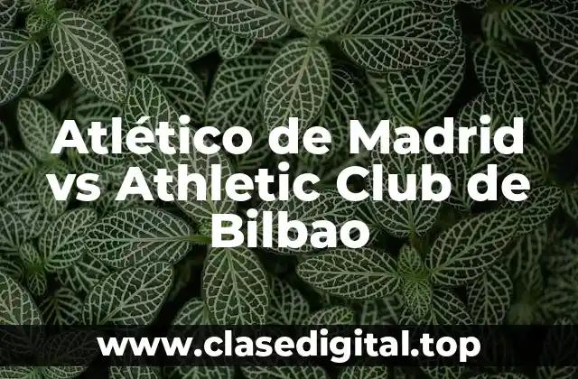Atlético de Madrid vs Athletic Club de Bilbao