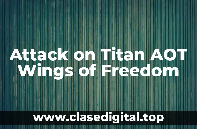 Attack on Titan AOT Wings of Freedom