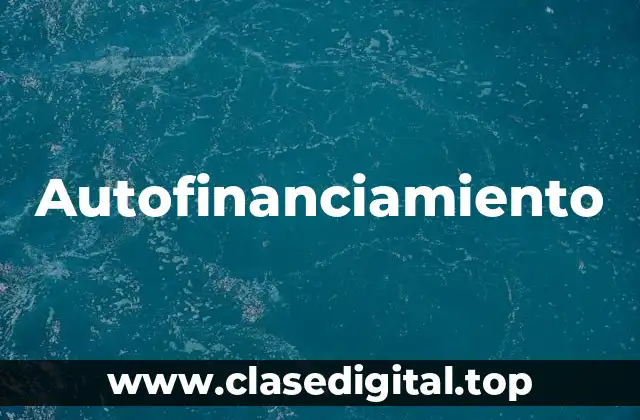 Autofinanciamiento