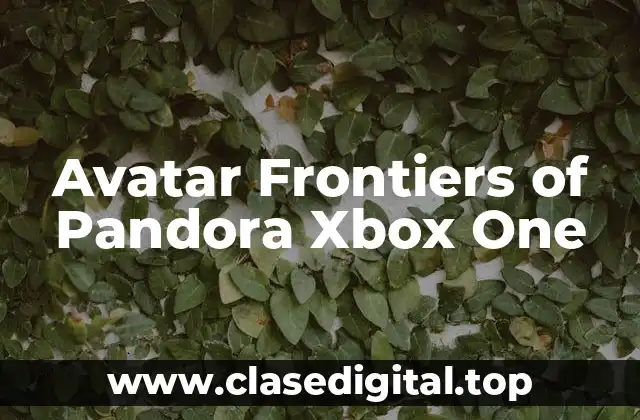 Avatar Frontiers of Pandora Xbox One