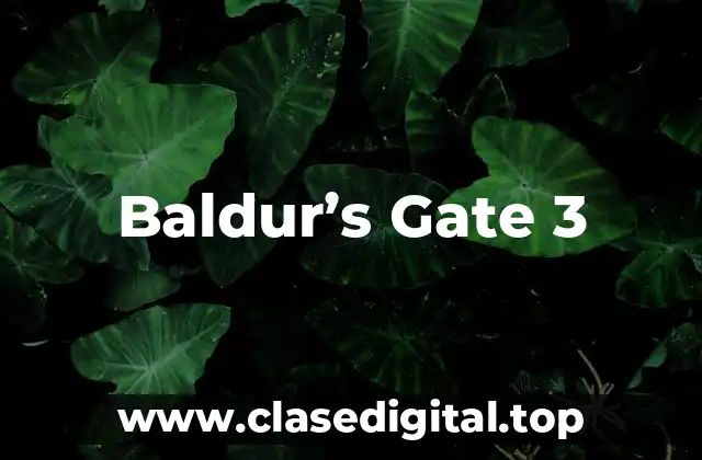 Baldur’s Gate 3