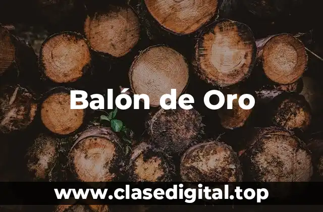 ¿Qué es el Balón de Oro?