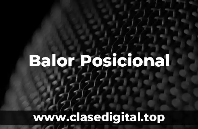 Balor Posicional