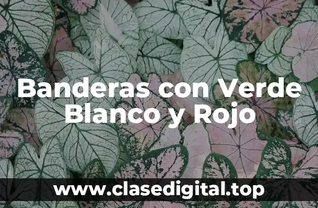 Banderas con Verde Blanco y Rojo