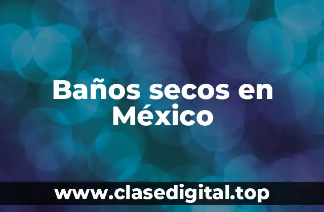 Ejemplos de baños secos en México