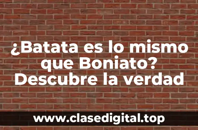 Orígenes y Historia de la Batata y el Boniato